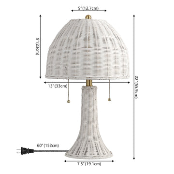 Joanie 22" Bohemian Rustic Iron LED Table Lamp